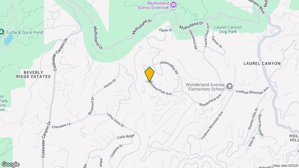 8970 Wonderland Park Ave Map and Location Details