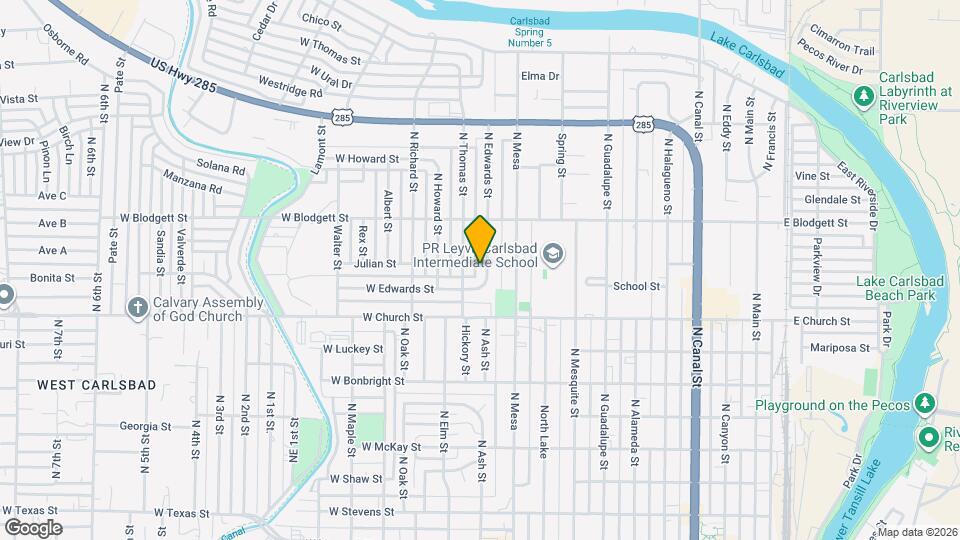 903 N Edwards St Map and Location Details