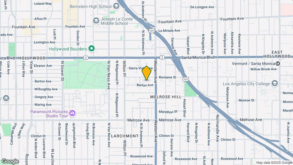 5433 Barton Ave Map and Location Details