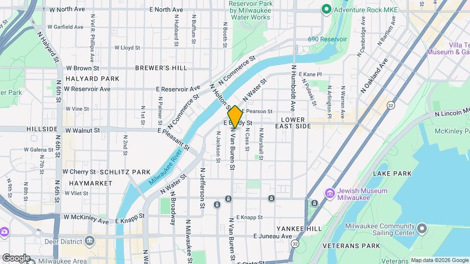 1672 N Van Buren St, Unit 1674 Mapa y Detalles de la Ubicación