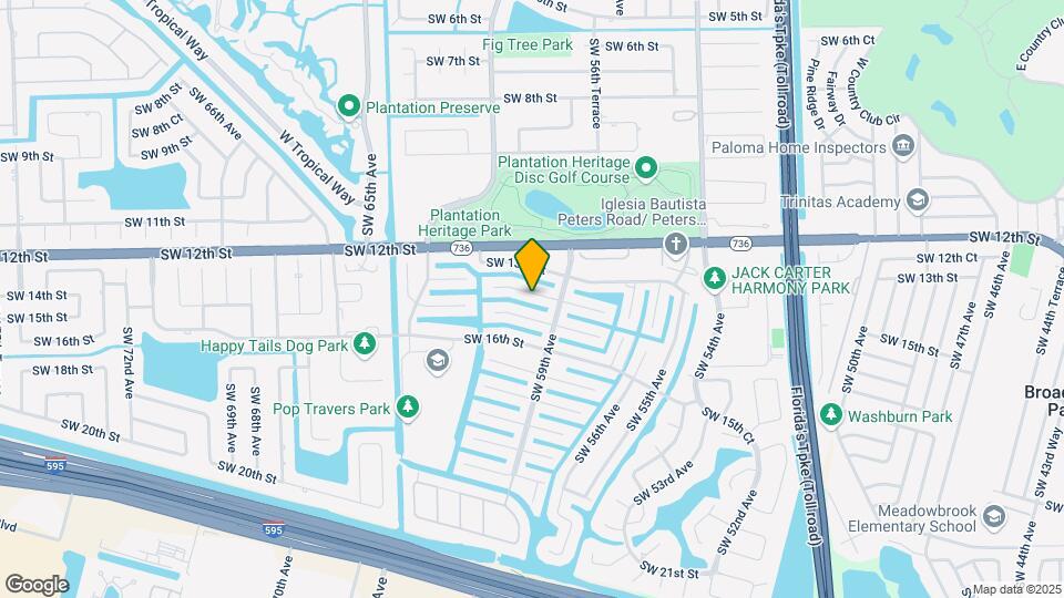 5960 SW 14th St Map and Location Details