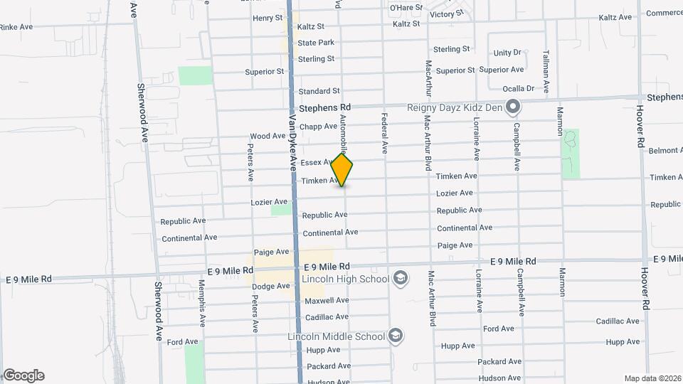8145 Lozier Ave Mapa y Detalles de la Ubicación