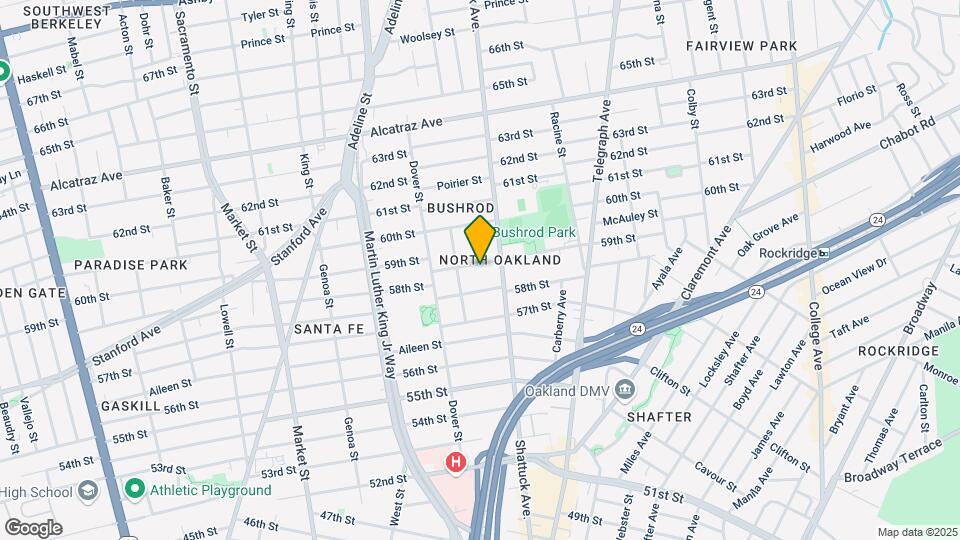 627 59th St Map and Location Details