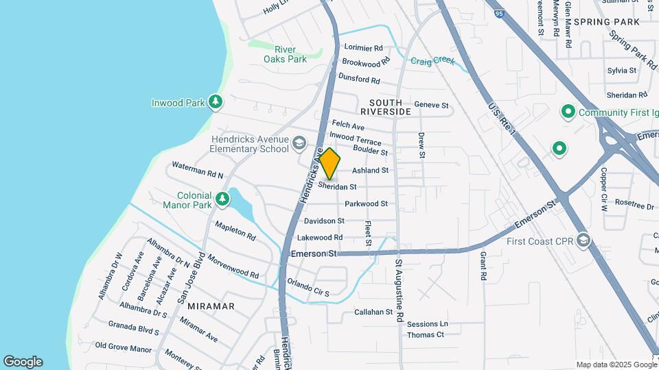 1553 Sheridan St Map and Location Details