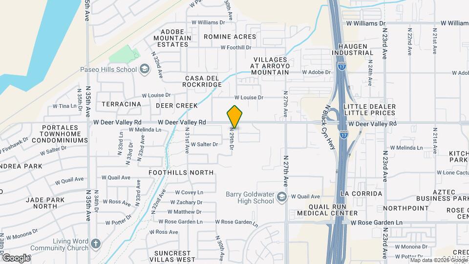 21635 N 29th Dr Mapa y Detalles de la Ubicación