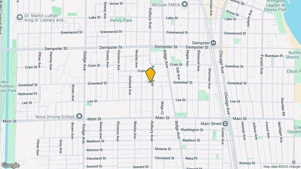 1040 Asbury Ave Mapa y Detalles de la Ubicación