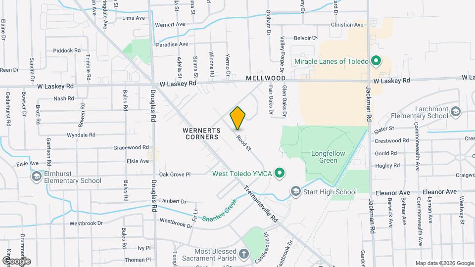 2222 Rood St Map and Location Details