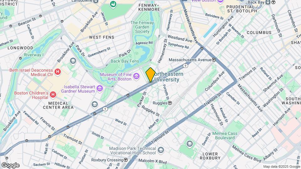 444 Huntington Ave, Unit 7 Map and Location Details
