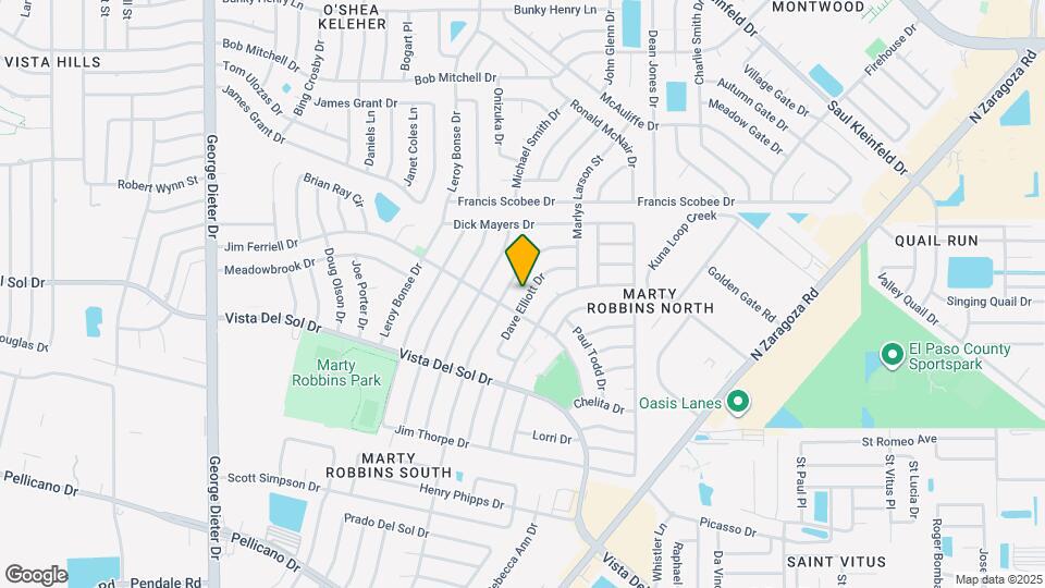 1713 Dave Elliott Dr Map and Location Details