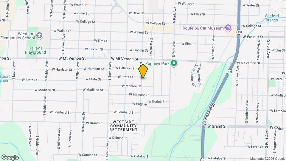 708 S West Ave Map and Location Details