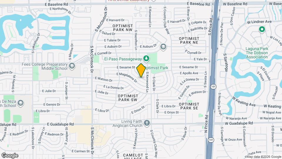 1933 E Apollo Ave Map and Location Details