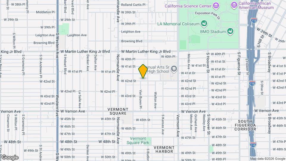 1219 W 42nd St Map and Location Details