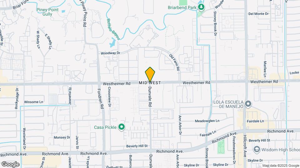 2701 Dunvale Rd Map and Location Details