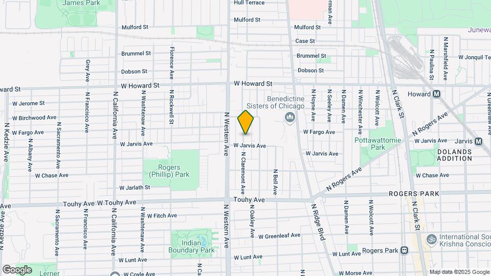 7411 N Claremont Ave, Unit #1R Map and Location Details