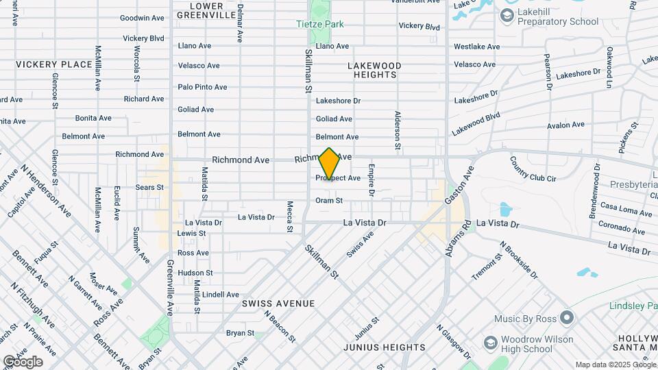 6128 Prospect Ave Mapa y Detalles de la Ubicación