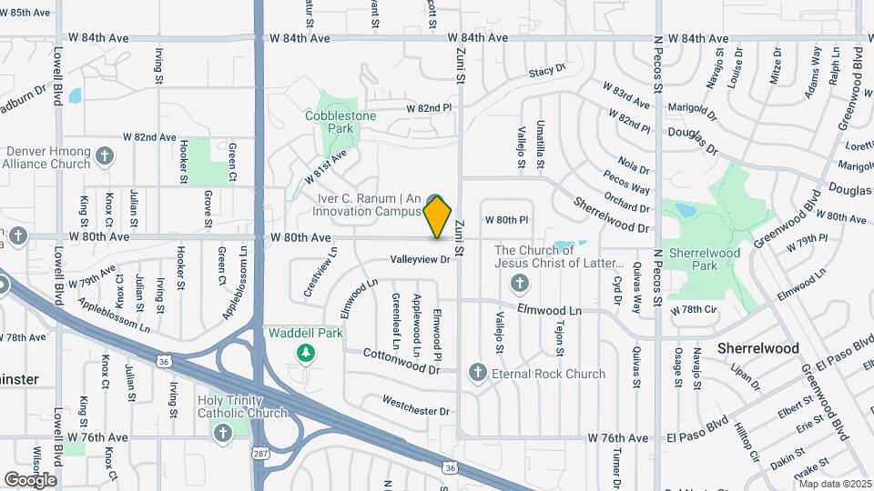 2460 W 80th Ave Map and Location Details
