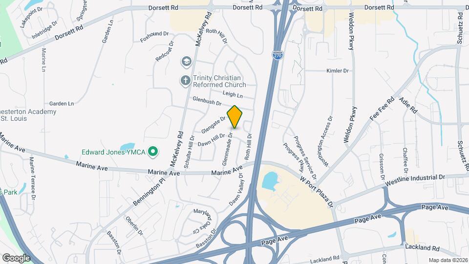 1432 Glenmeade Dr Map and Location Details