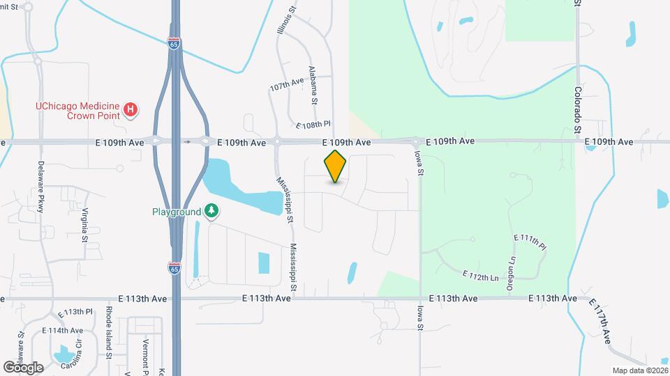 1892 E 110th Ln Mapa y Detalles de la Ubicación
