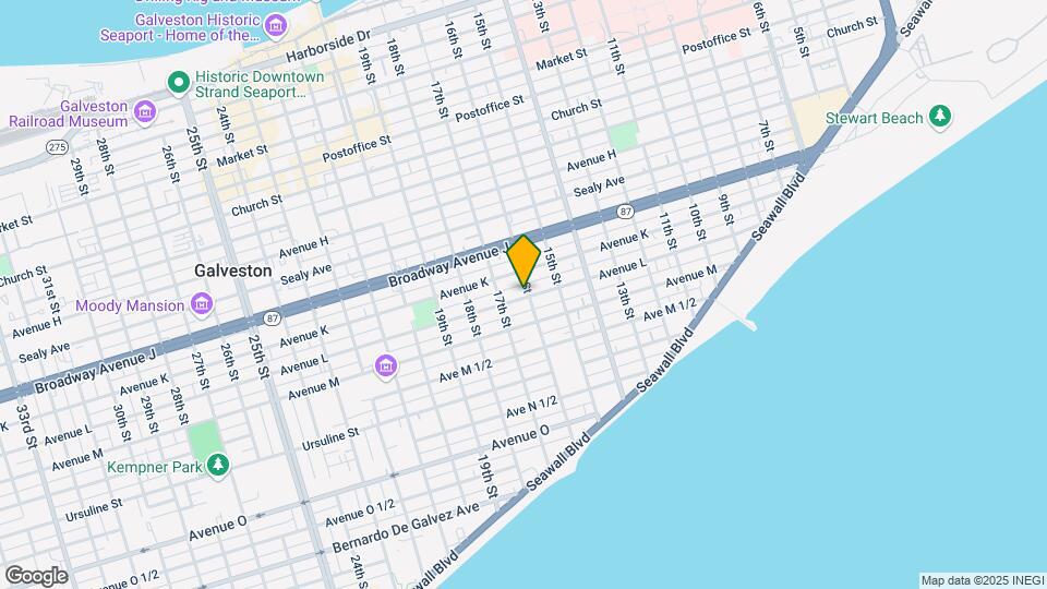 1602 - 1606 Avenue L Mapa y Detalles de la Ubicación