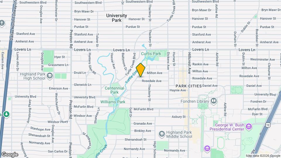 3624 Rosedale Ave Map and Location Details