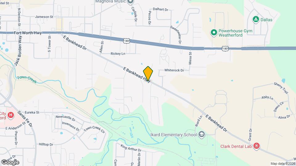 1600 E Bankhead Dr Map and Location Details