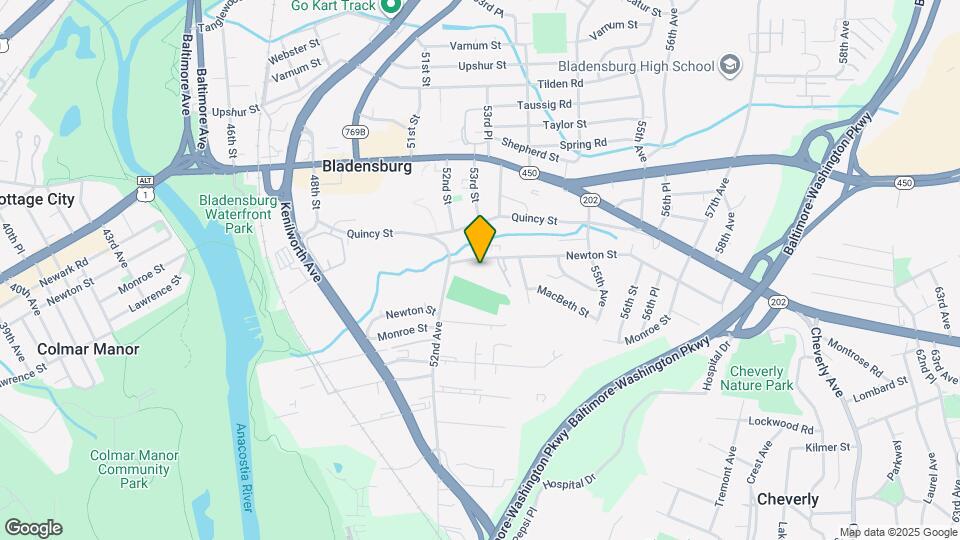 5207 Newton St Map and Location Details