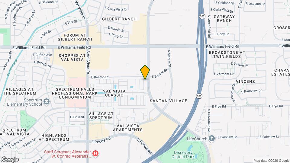 2625 S Peppertree Dr Map and Location Details