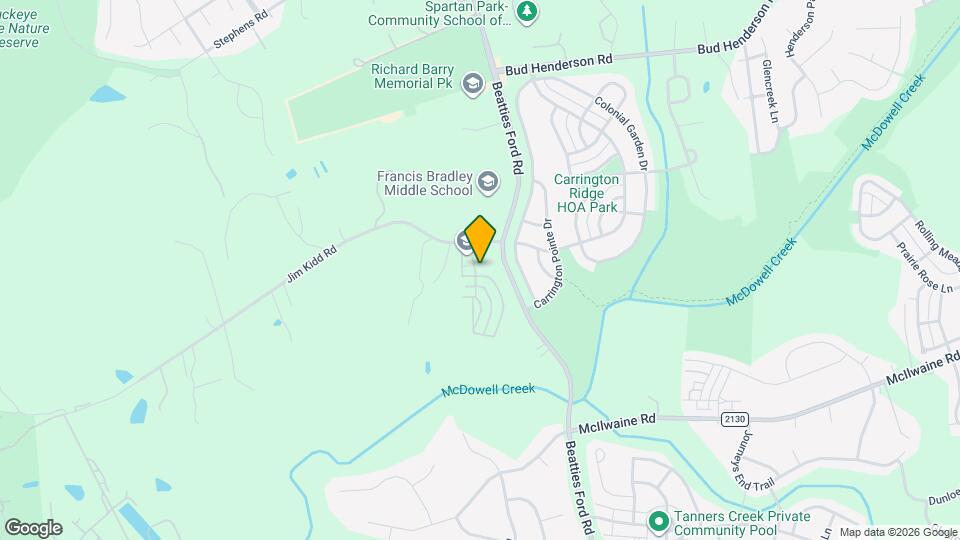 6607 Park Meadows Pl Map and Location Details