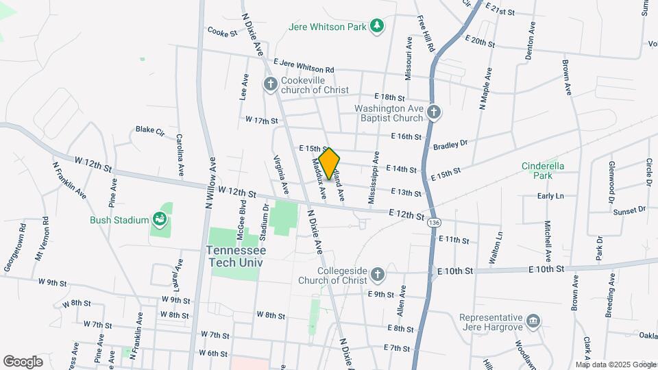 205 E 13th St Map and Location Details