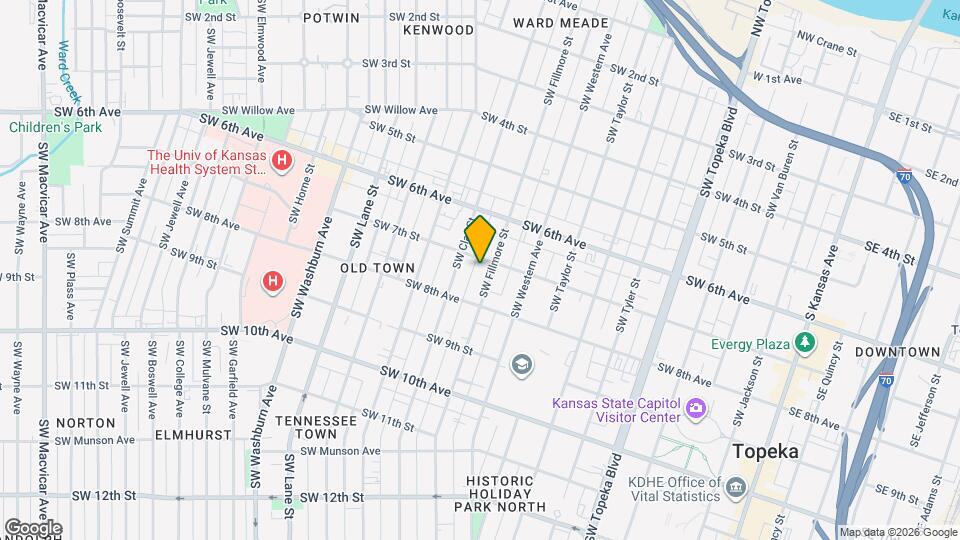 705 SW Fillmore St Map and Location Details