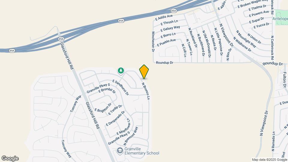 5819 N Bronco Ln Map and Location Details