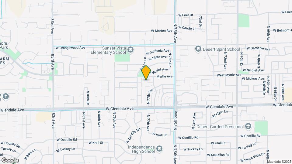 7660 W Palmaire Ave Map and Location Details