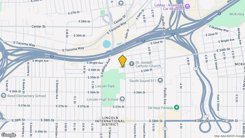 3410 S G St Map and Location Details
