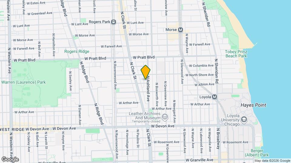 1606 W Wallen Ave, Unit 1606 West Wallen Ave Mapa y Detalles de la Ubicación
