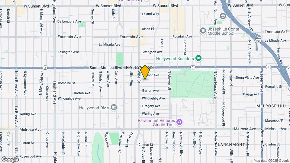 6139 Romaine St Map and Location Details
