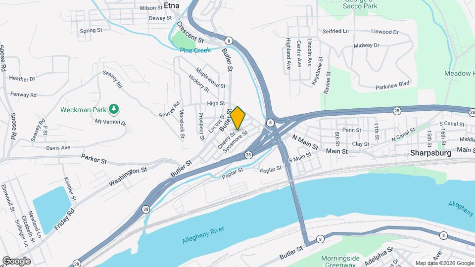 43 Cherry St Map and Location Details