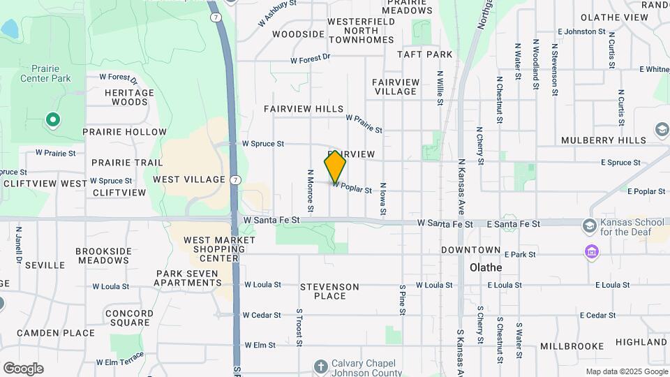 801 W Poplar St Mapa y Detalles de la Ubicación
