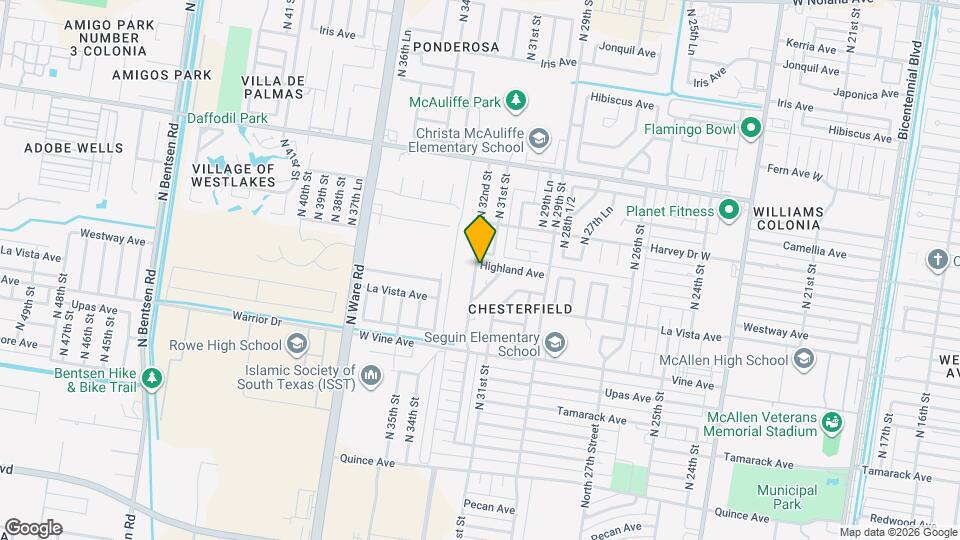 3109 Highland Ave Map and Location Details