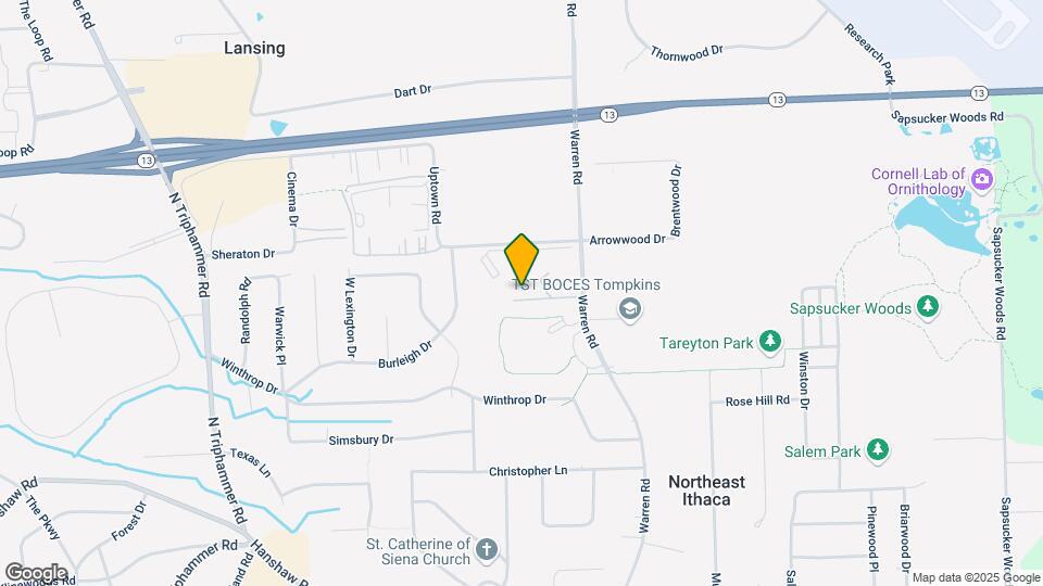 572 Warren Rd Map and Location Details