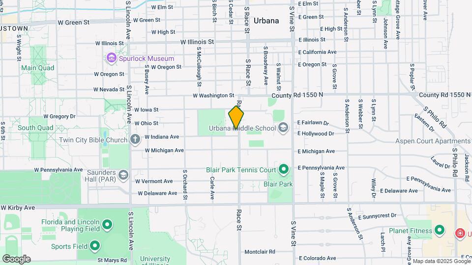 202 W Indiana Ave Map and Location Details