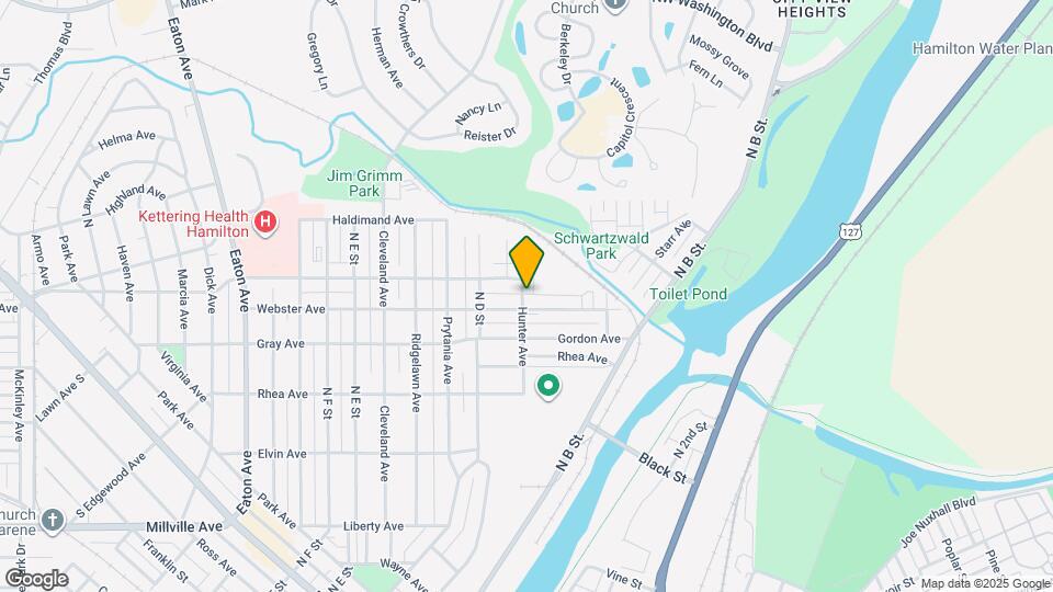 408 Hunter Ave Map and Location Details