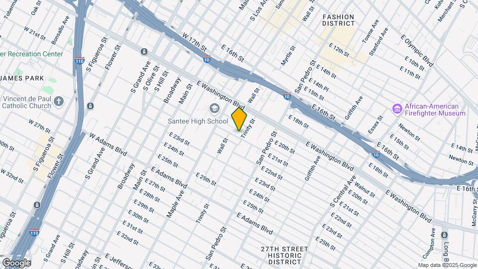521 E 21st St Map and Location Details