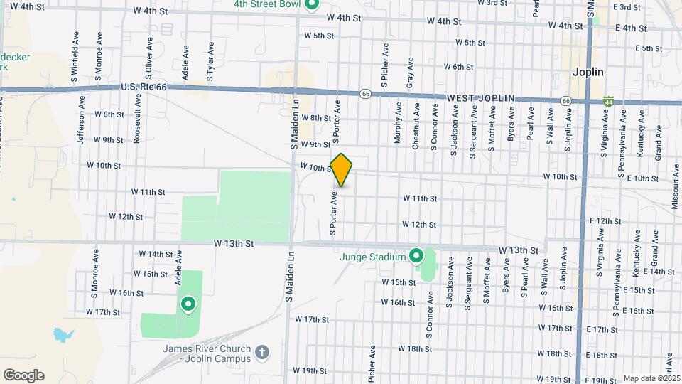 1027 S Porter Ave Map and Location Details