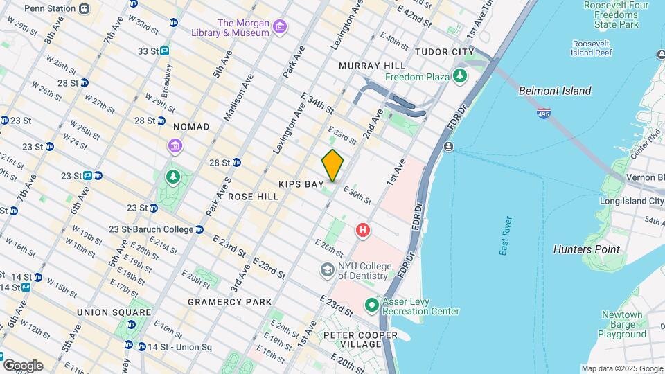 250 E 30th St Map and Location Details