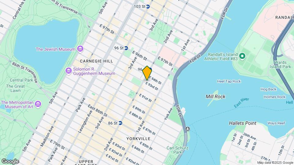 315 E 93rd St Map and Location Details