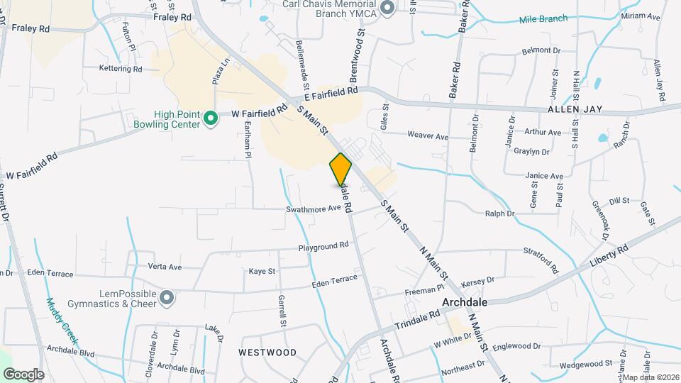 2920 Archdale Rd Map and Location Details