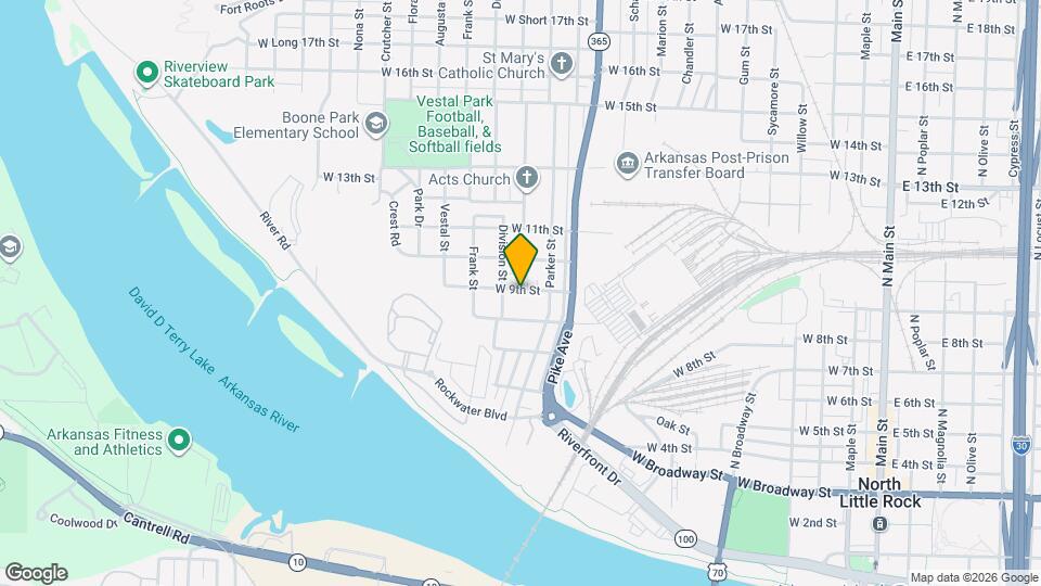 1224 W 9th St Map and Location Details