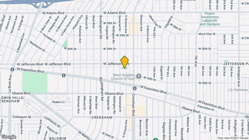 3427 S Victoria Ave Map and Location Details
