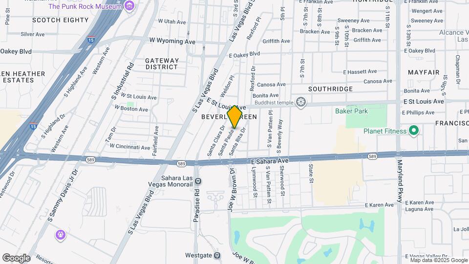 2205 Santa Paula Dr Map and Location Details