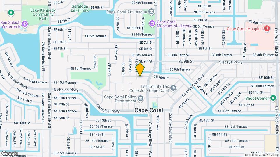 606 SE 10th St Map and Location Details